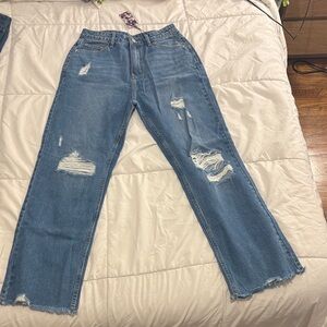Cider Mid Rise Straight Leg Jeans